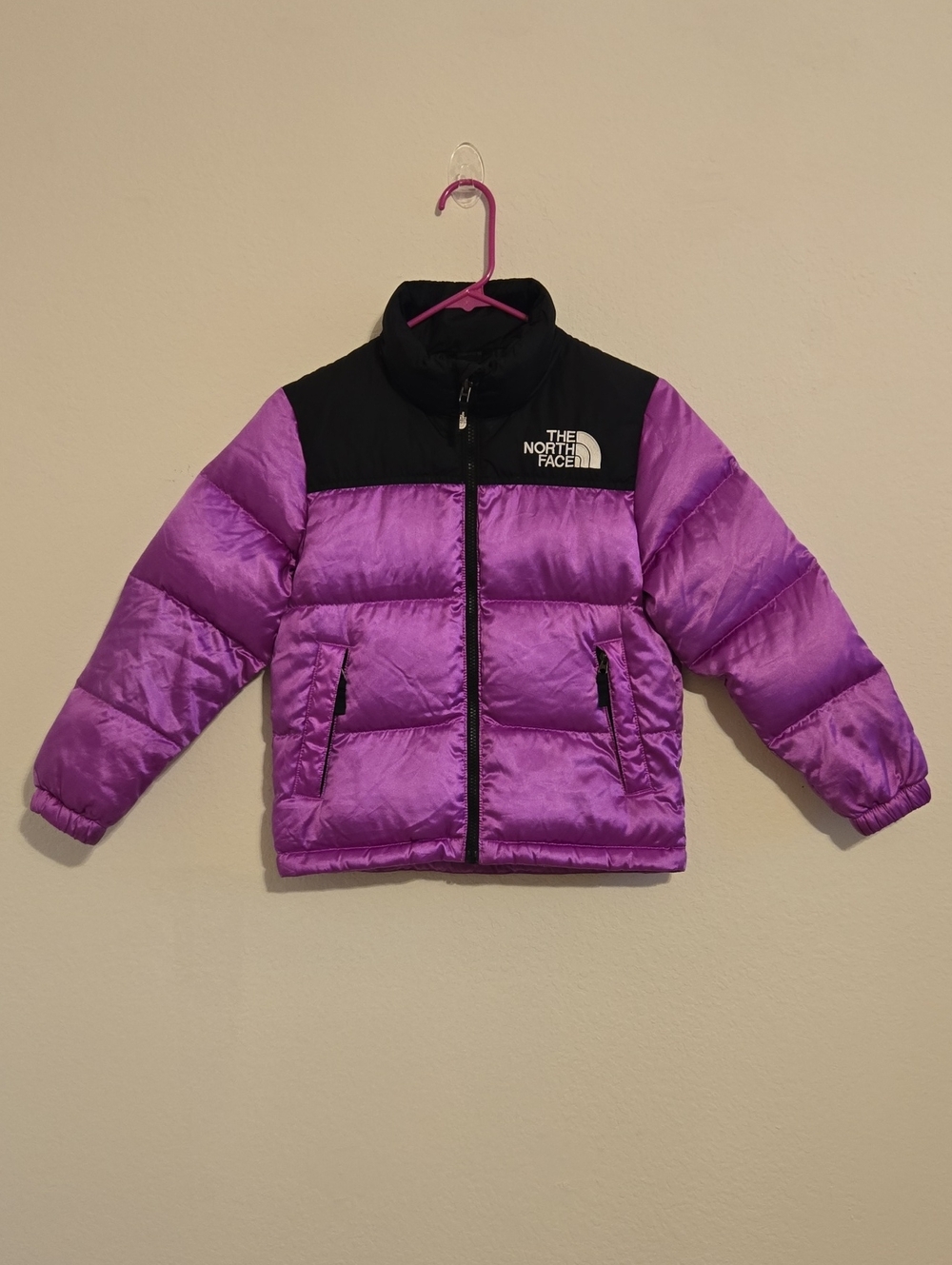 The North Face Youth Purple and Black 700 Down Puffer Jacket - Small